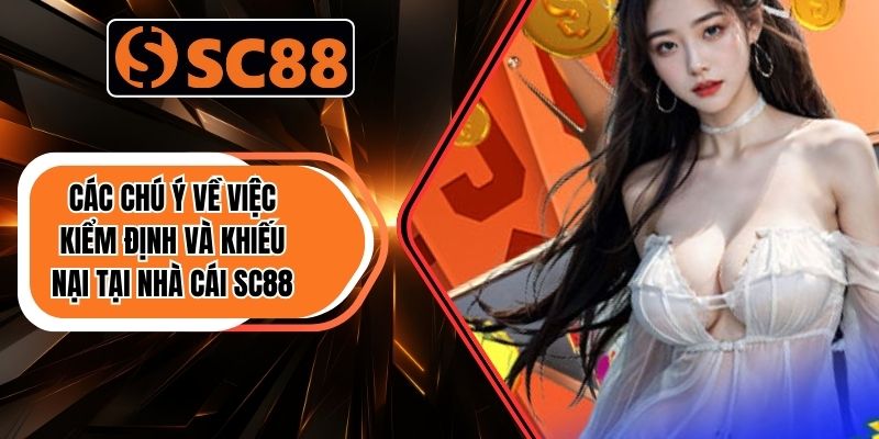 Giấy Phép Hoạt Động Chứng Nhận Pháp Lý & Cam Kết Minh Bạch 2 Các chú ý về việc kiểm định và khiếu nại tại nhà cái SC88